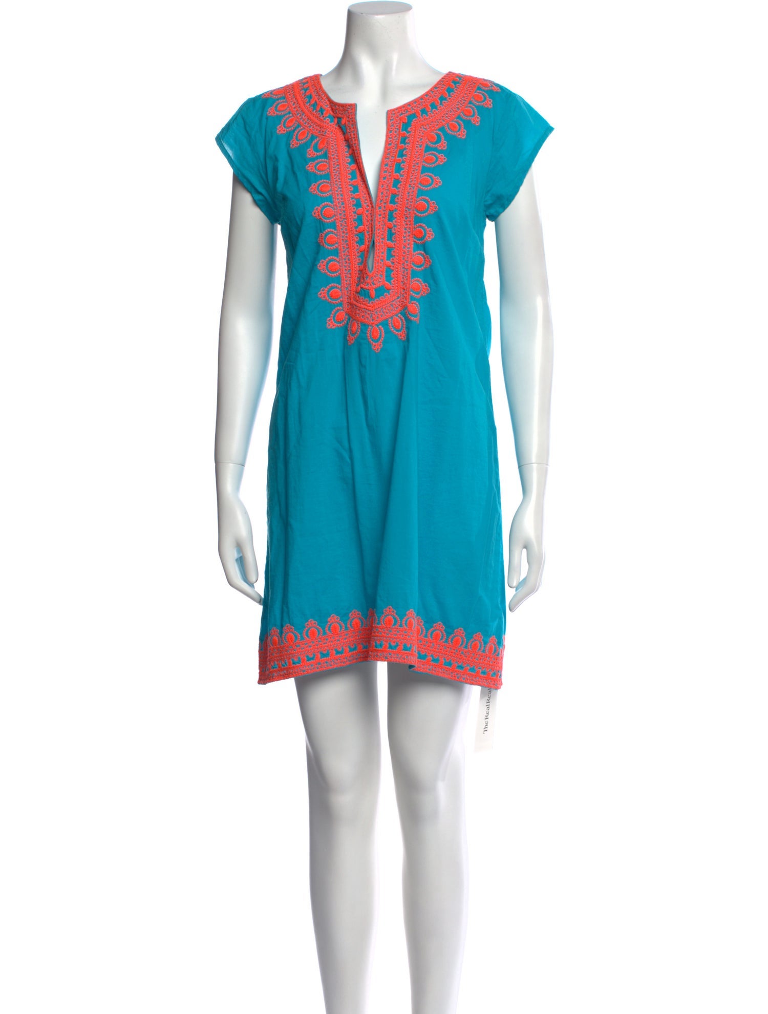 Calypso St. Barth V-Neck Mini Dress