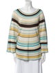Calypso St. Barth Silk Striped Sweater
