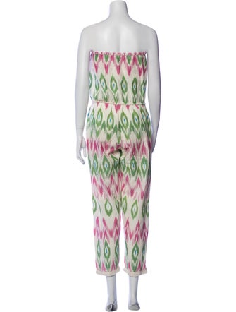 Calypso St. Barth Printed Strapless Jumpsuit