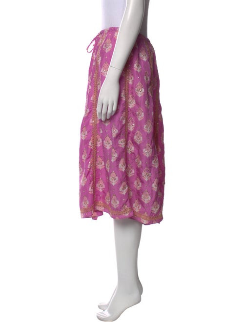 Calypso St. Barth Silk Knee-Length Skirt