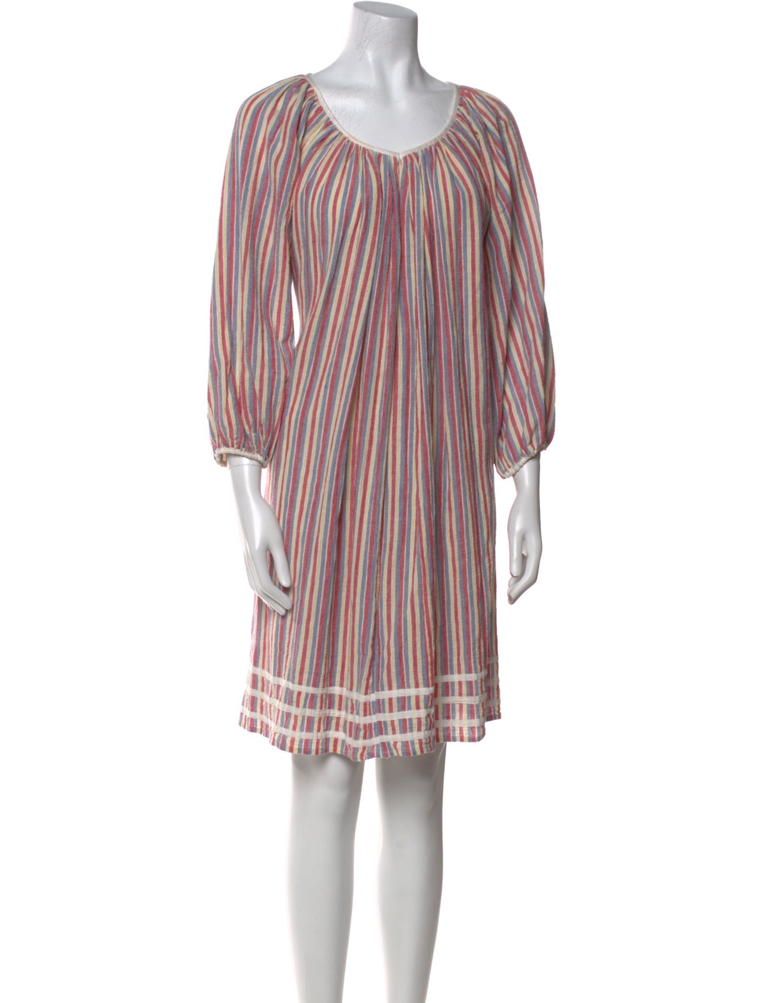 Calypso St. Barth Striped Knee-Length Dress