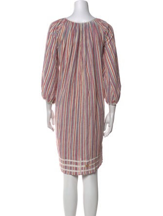 Calypso St. Barth Striped Knee-Length Dress