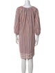 Calypso St. Barth Striped Knee-Length Dress