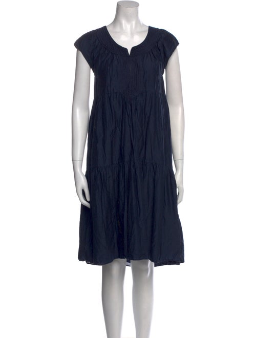 Calypso St. Barth V-Neck Knee-Length Dress
