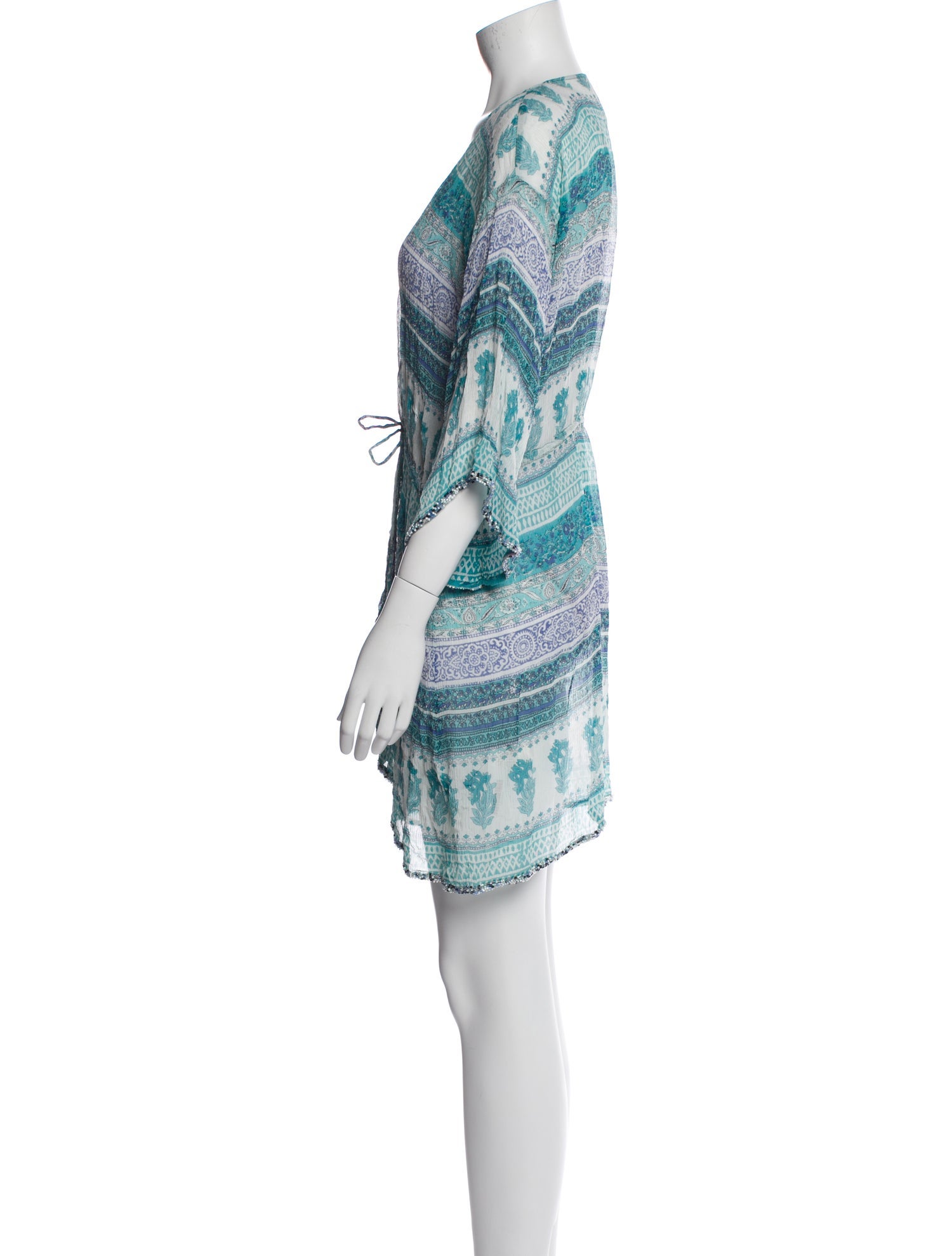 Calypso St. Barth Silk Printed Robe