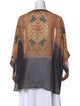 Calypso St. Barth Silk Printed Top