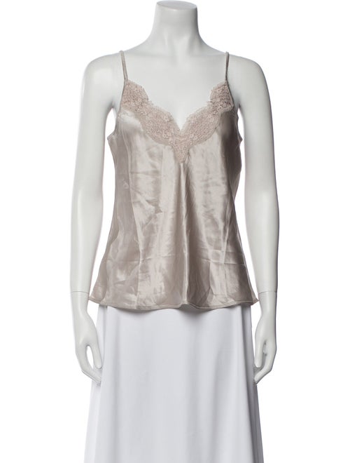 Calypso St. Barth Silk V-Neck Top