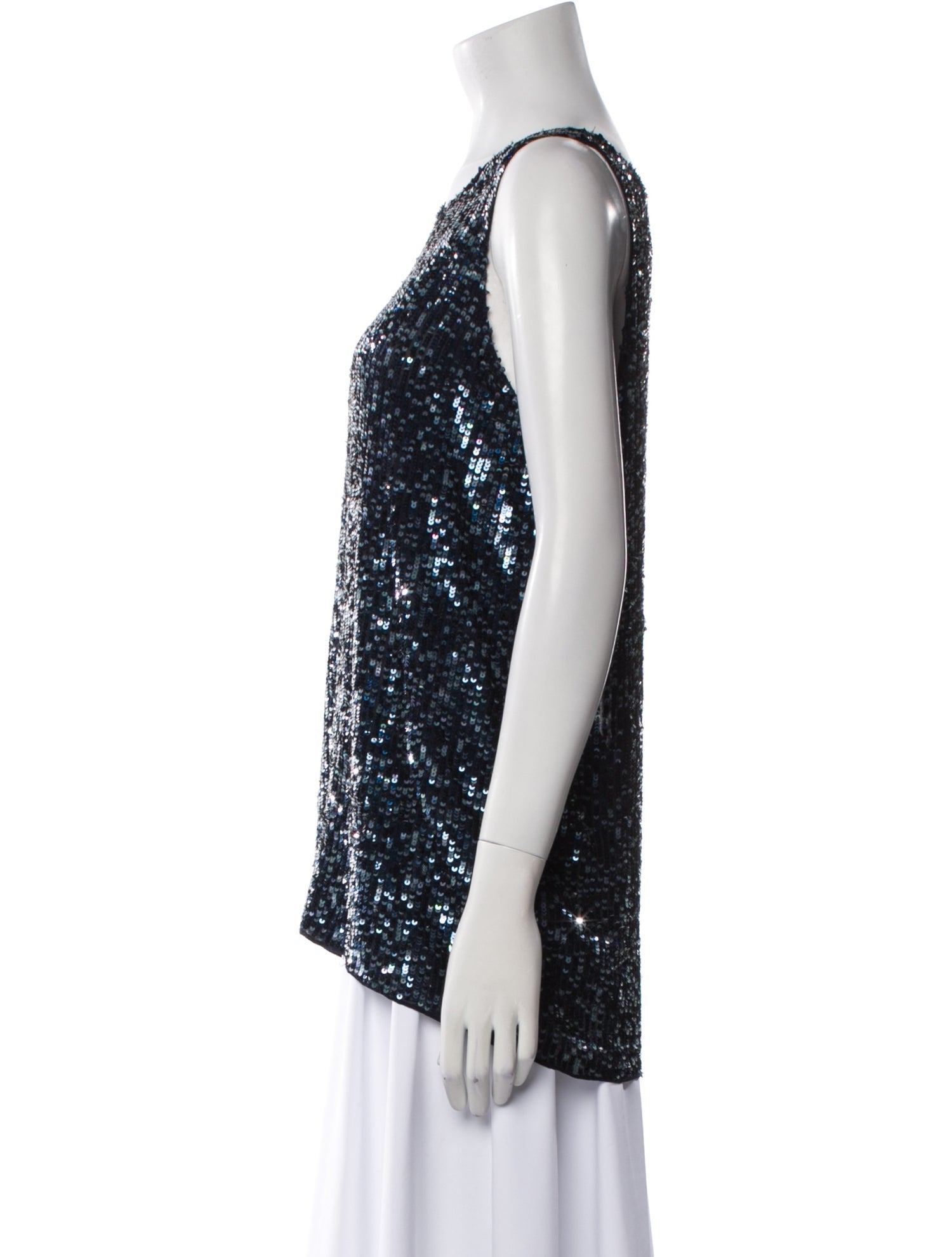 Calypso St. Barth Silk Scoop Neck Top