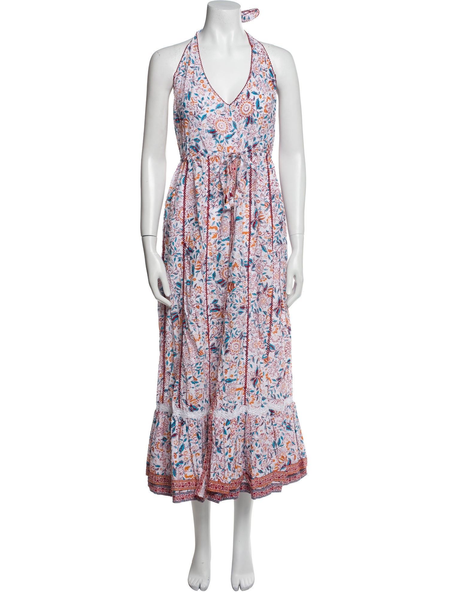 Calypso St. Barth Floral Print Long Dress