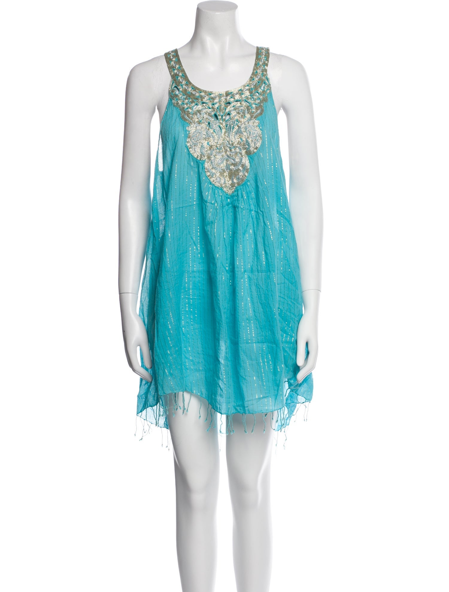 Calypso St. Barth Scoop Neck Knee-Length Dress