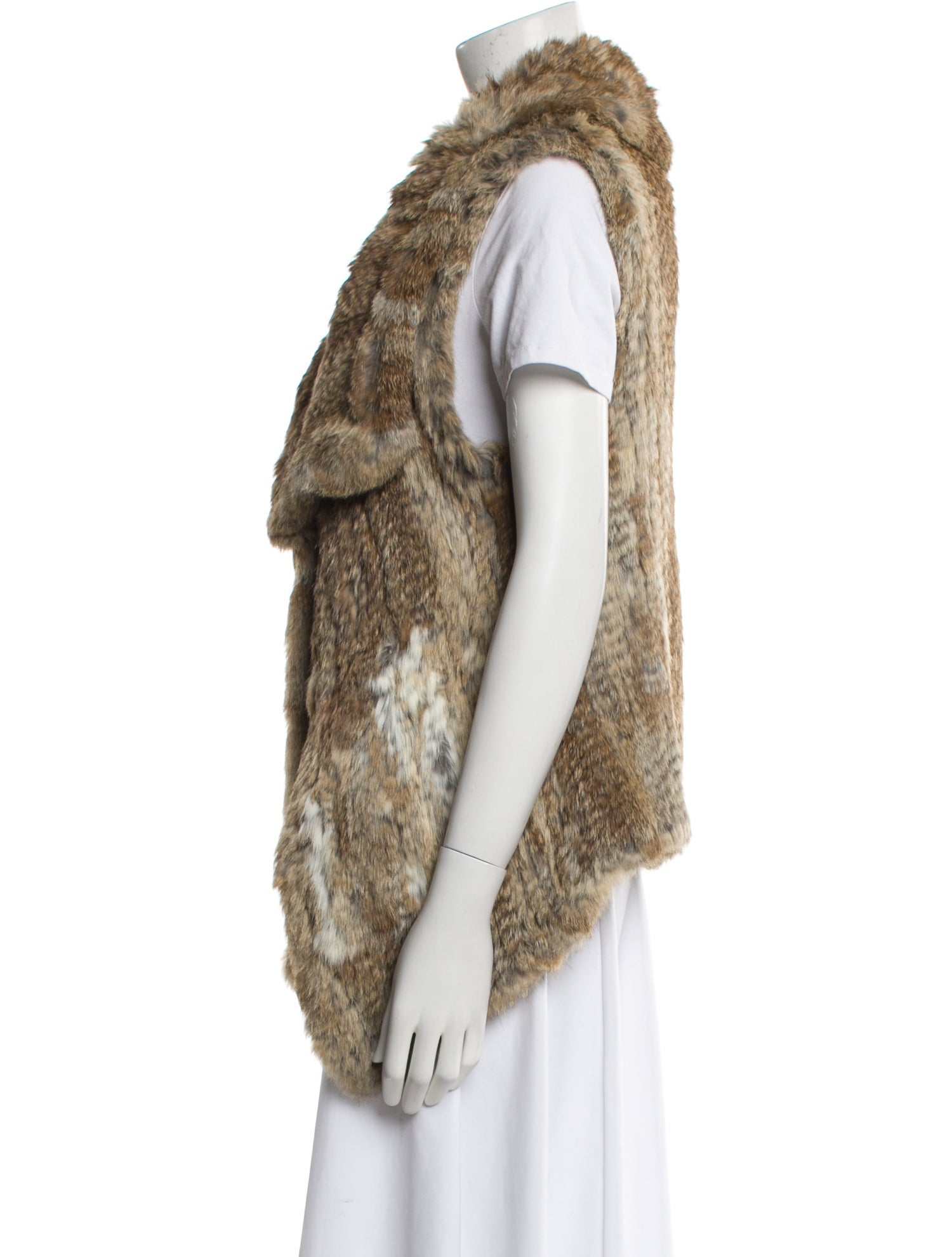 Calypso St. Barth Fur Animal Print Vest