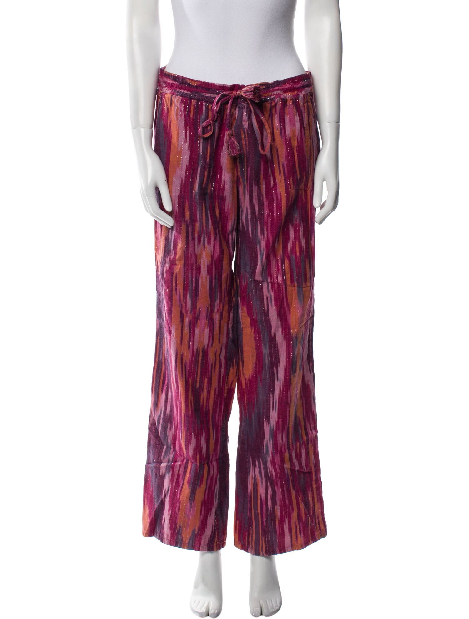 Calypso St. Barth Striped Wide Leg Pants