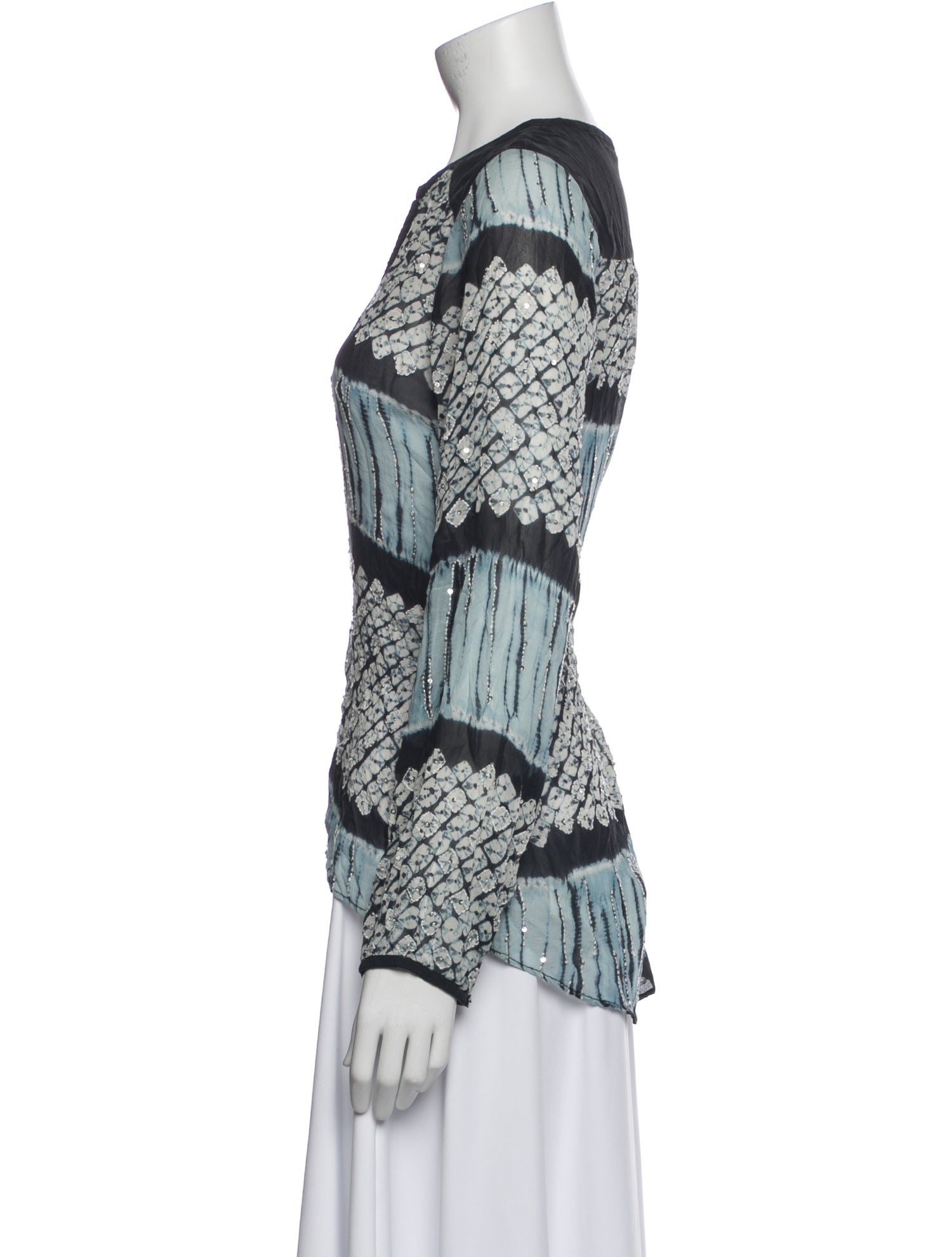 Calypso St. Barth Silk Printed Blouse