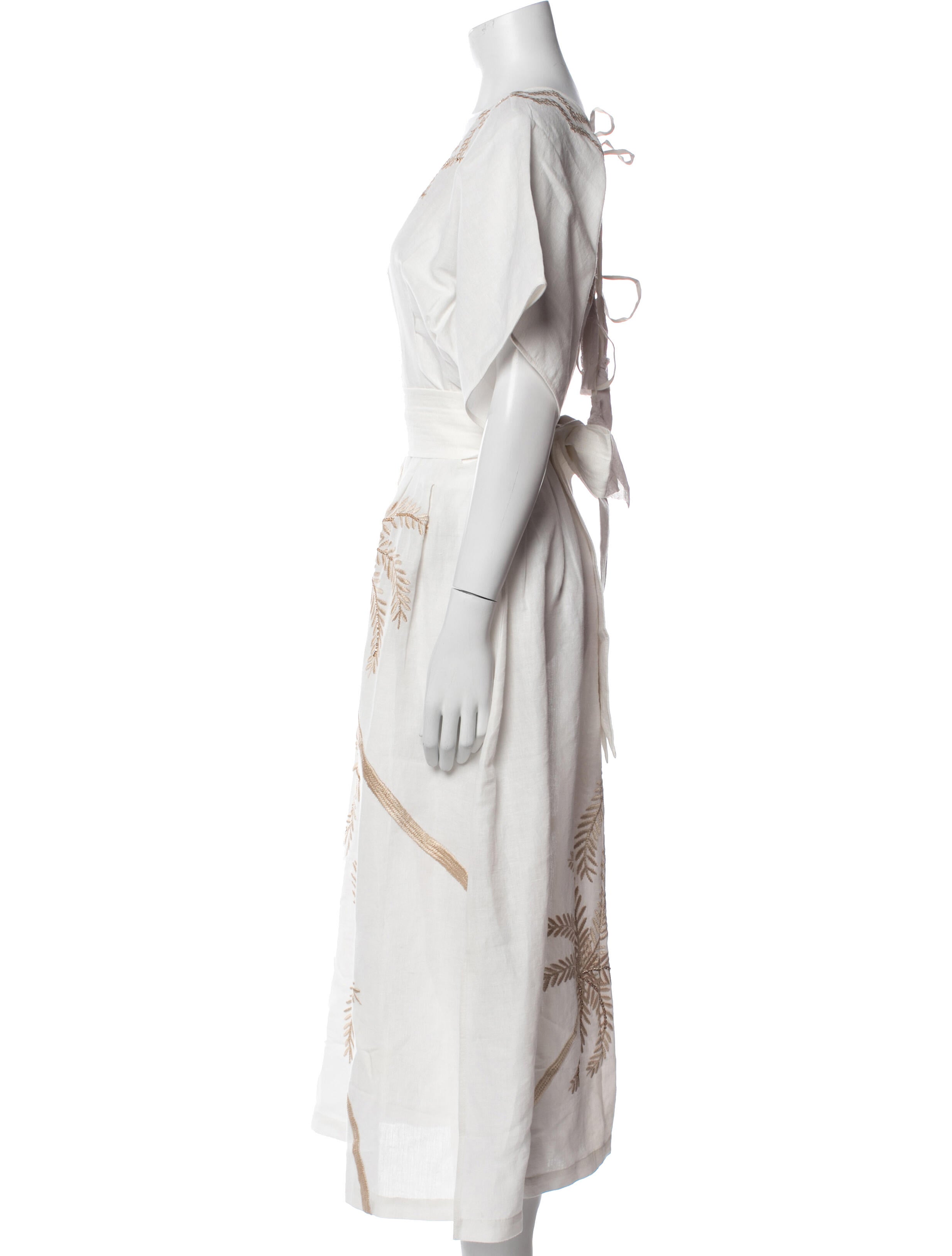 Calypso St. Barth Linen Midi Length Dress w/ Tags