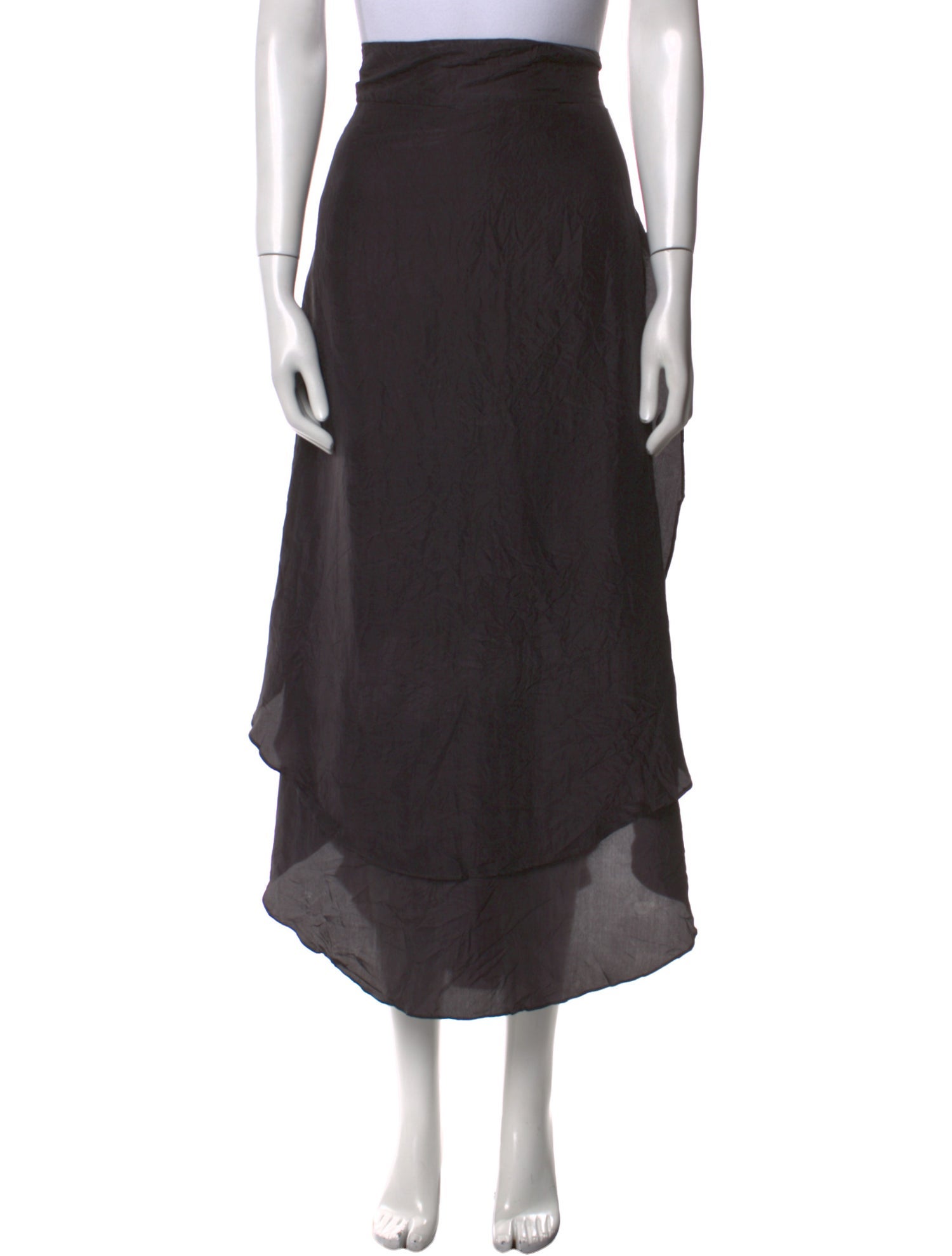 Calypso St. Barth Silk Midi Length Skirt