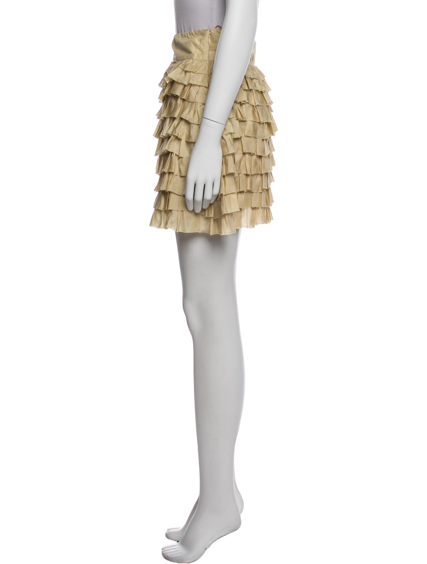 Calypso St. Barth Ruffle Embellishment Mini Skirt