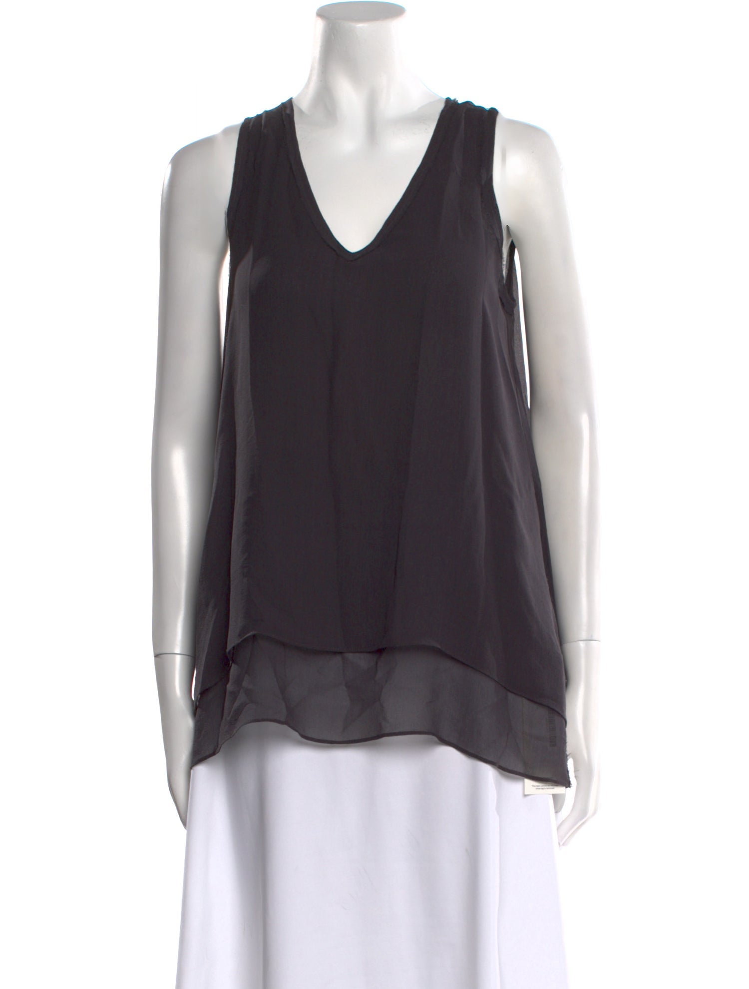 Calypso St. Barth Silk V-Neck Blouse