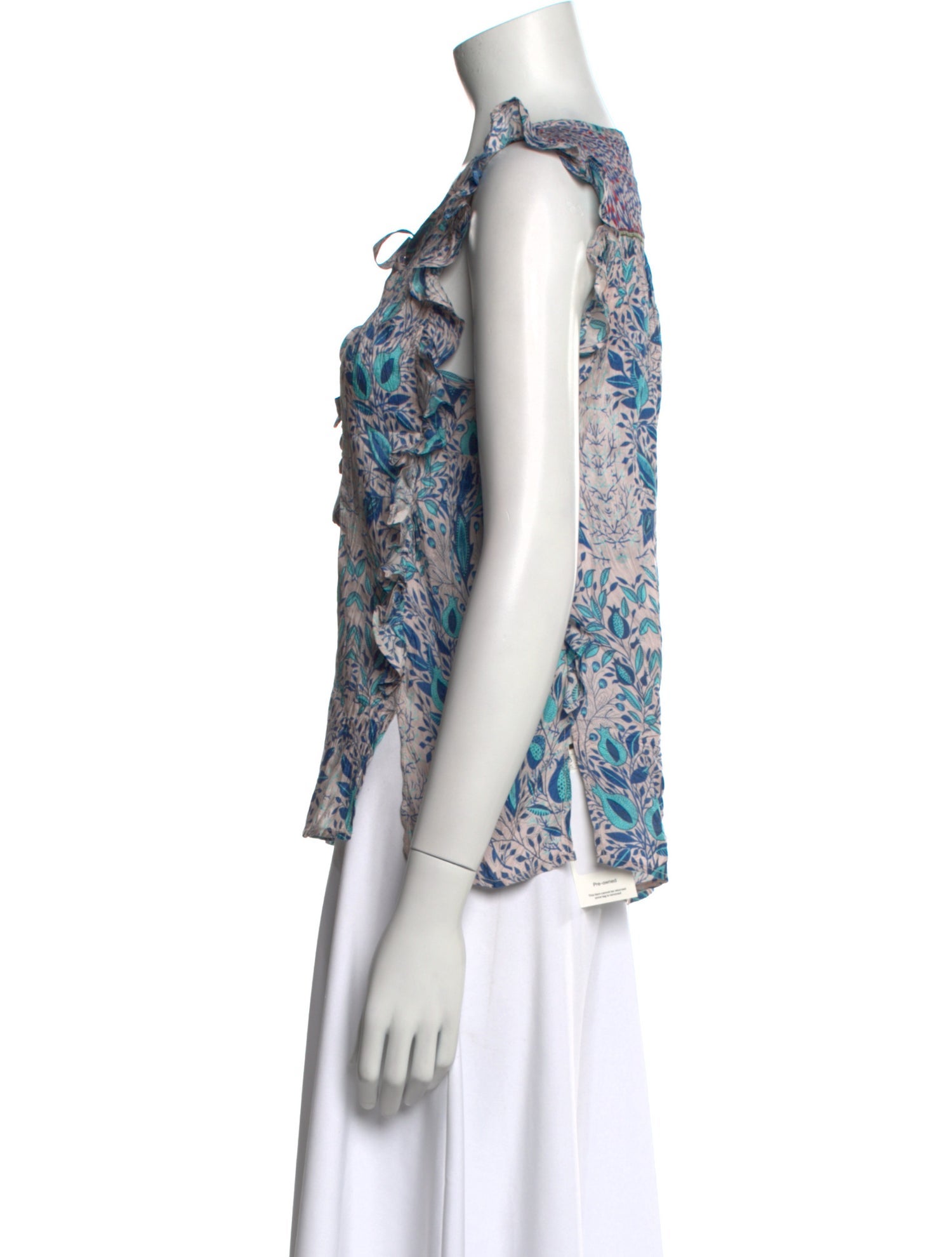 Calypso St. Barth Silk Printed Blouse