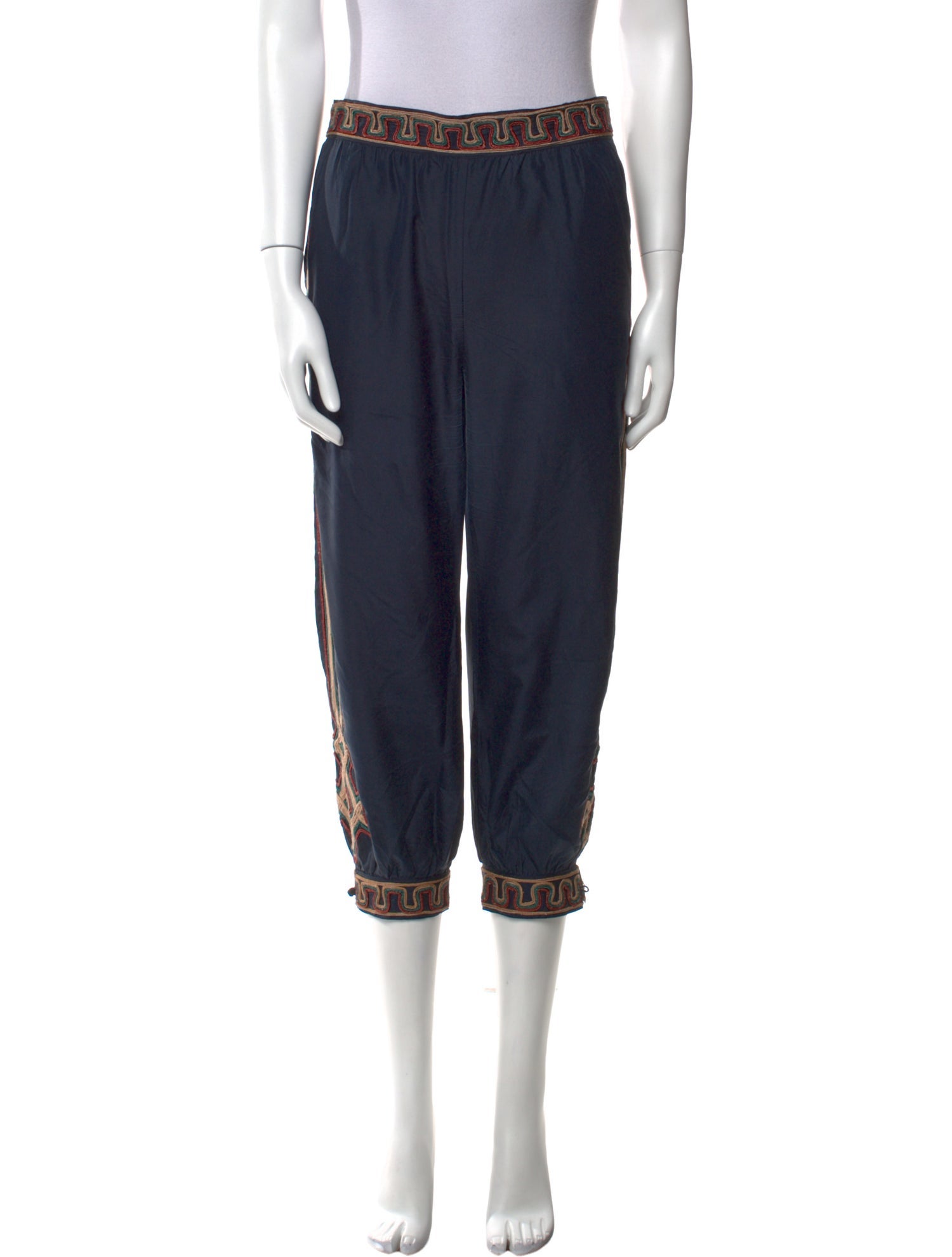 Calypso St. Barth Silk Straight Leg Pants