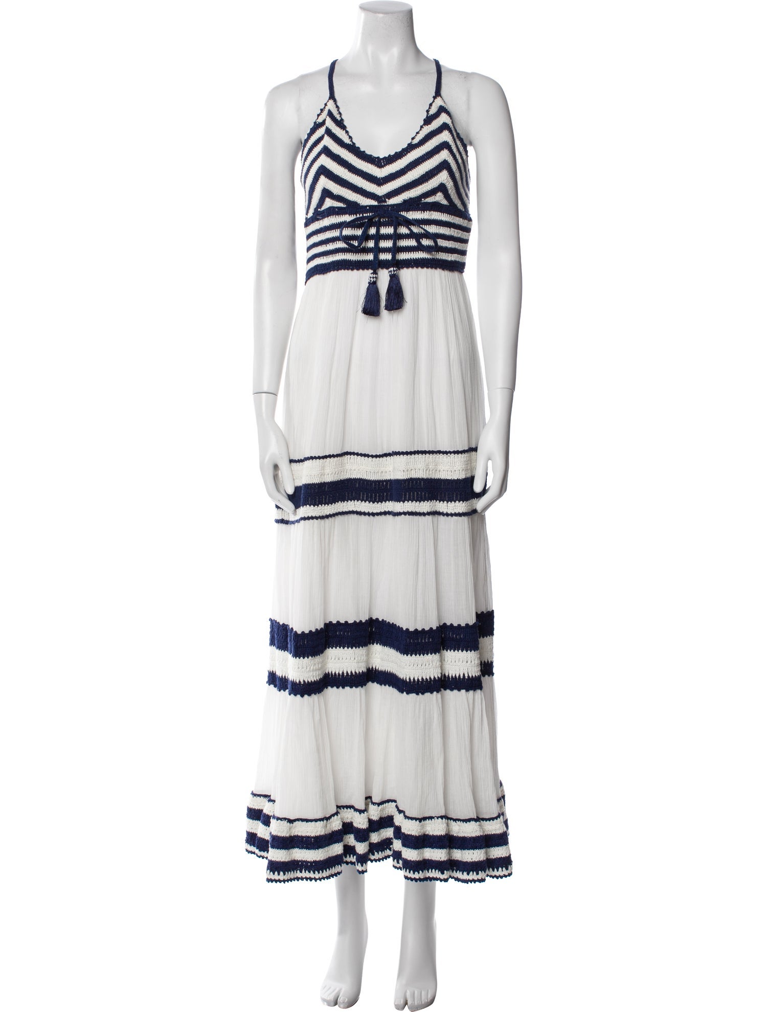 Calypso St. Barth Striped Long Dress