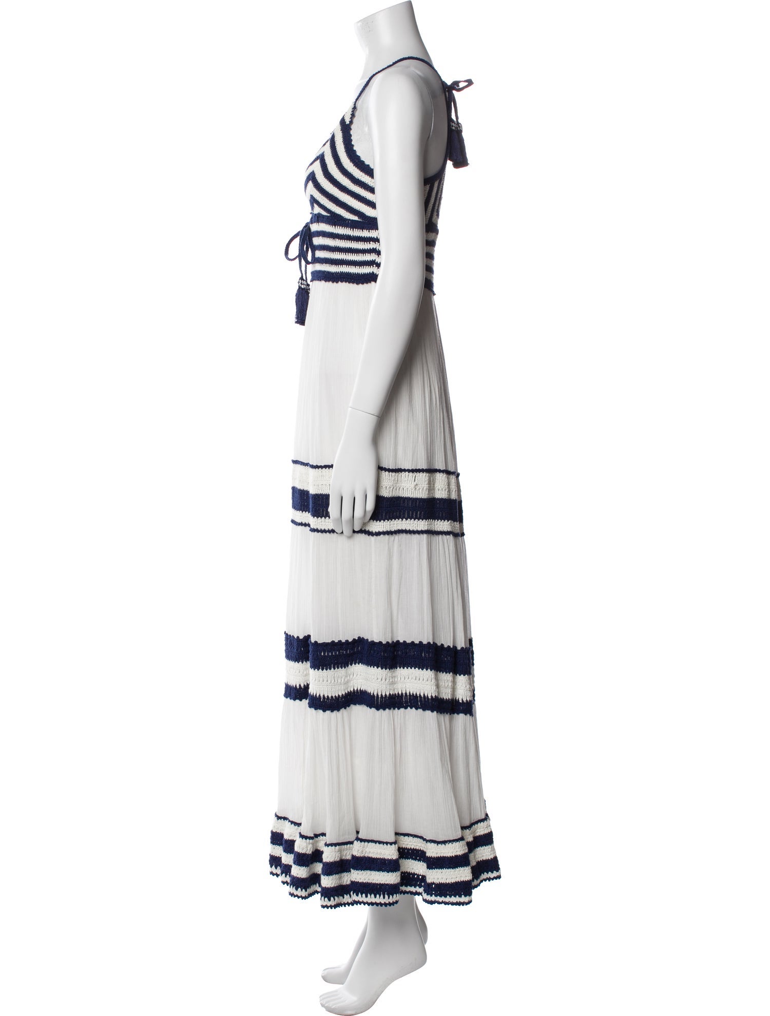 Calypso St. Barth Striped Long Dress