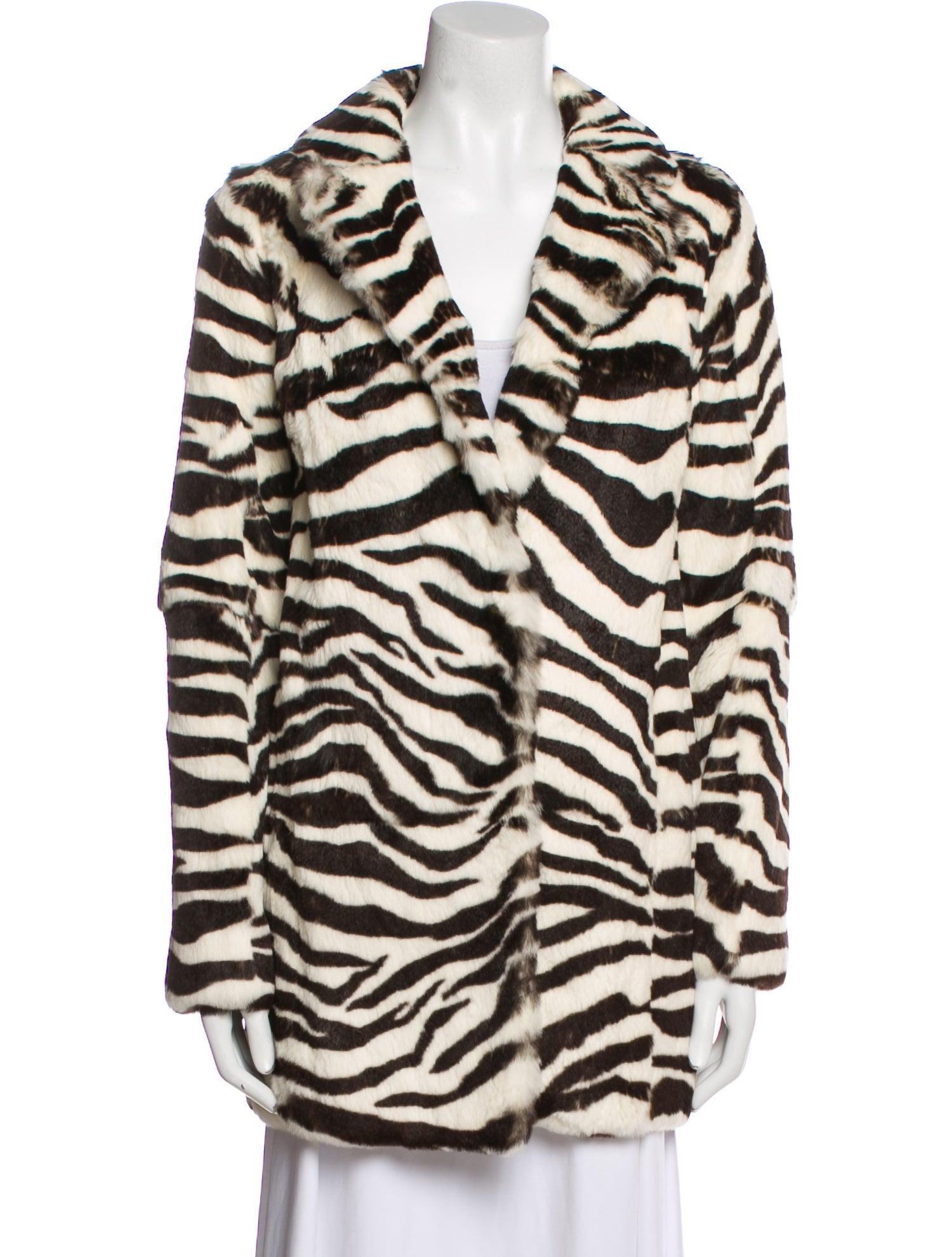 Calypso St. Barth Animal Print Fur Coat