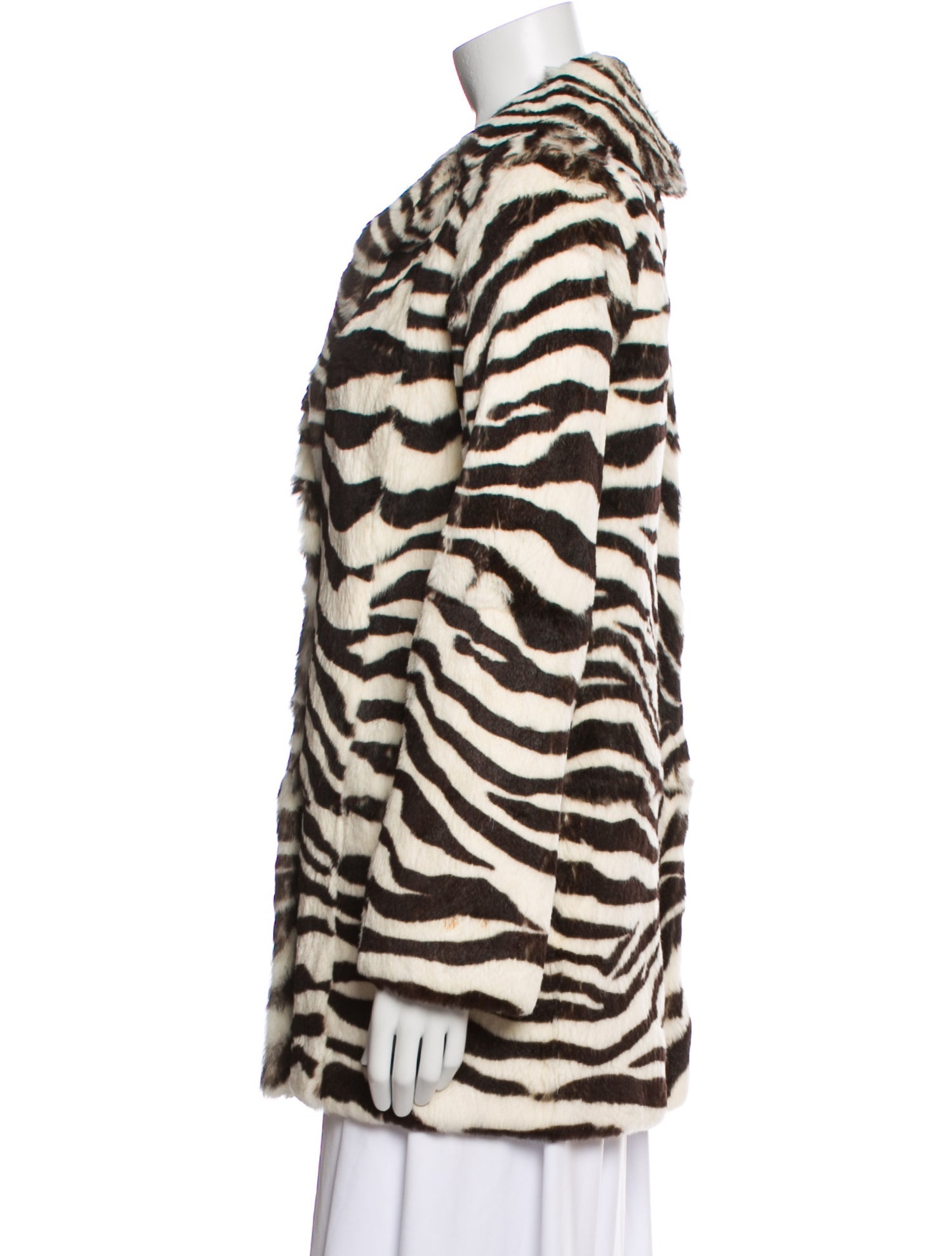 Calypso St. Barth Animal Print Fur Coat