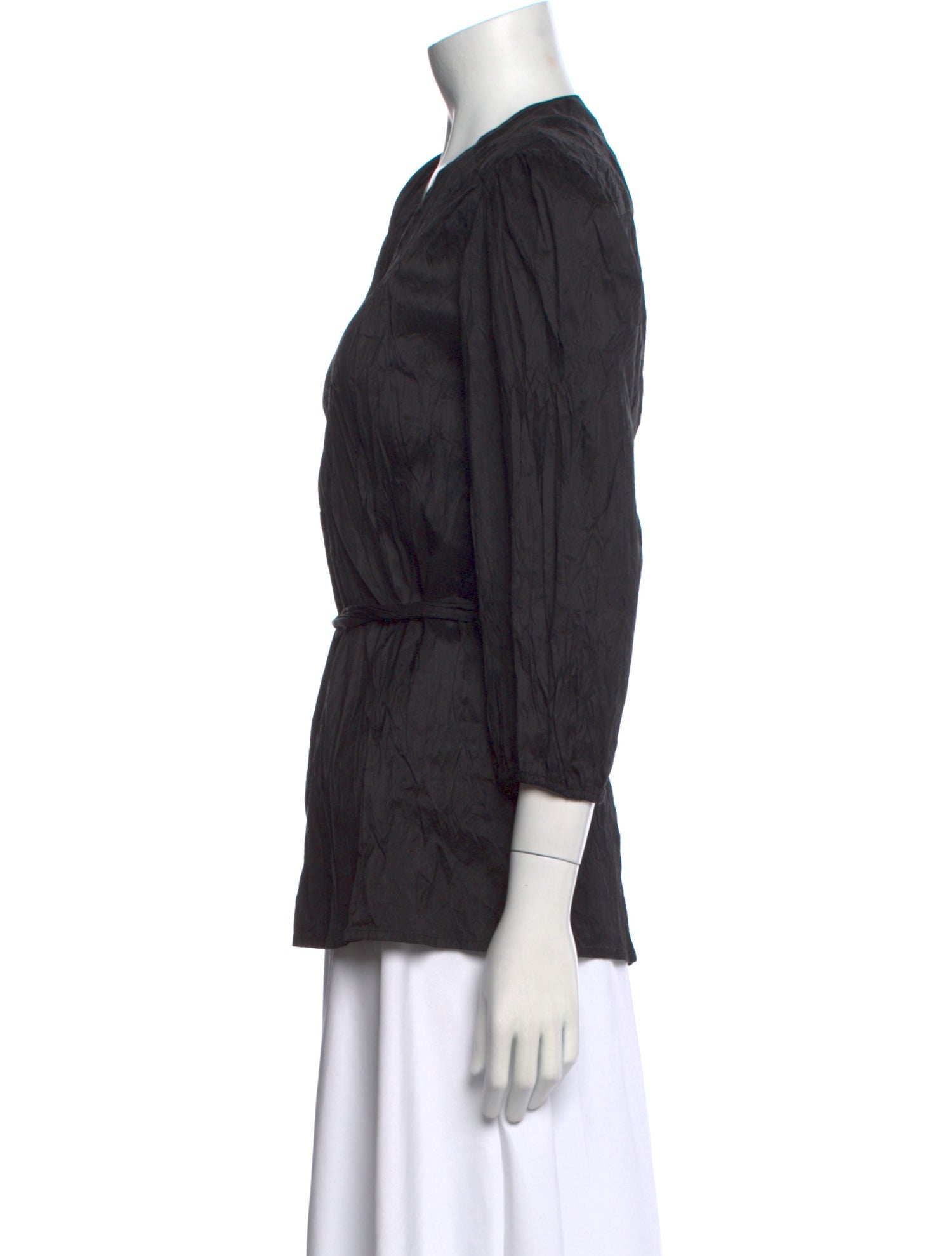 Calypso St. Barth Silk V-Neck Blouse w/ Tags