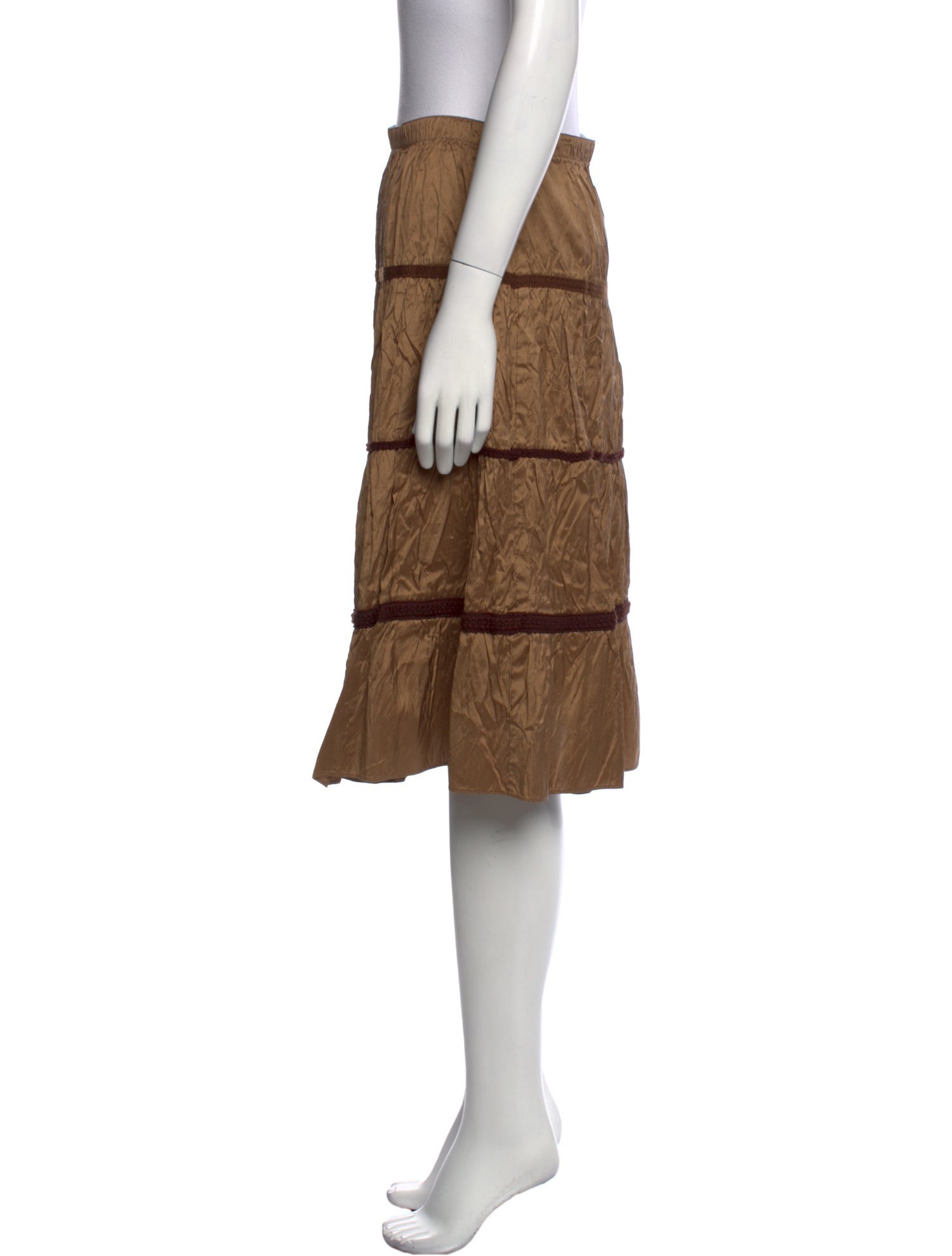 Calypso St. Barth Silk Knee-Length Skirt