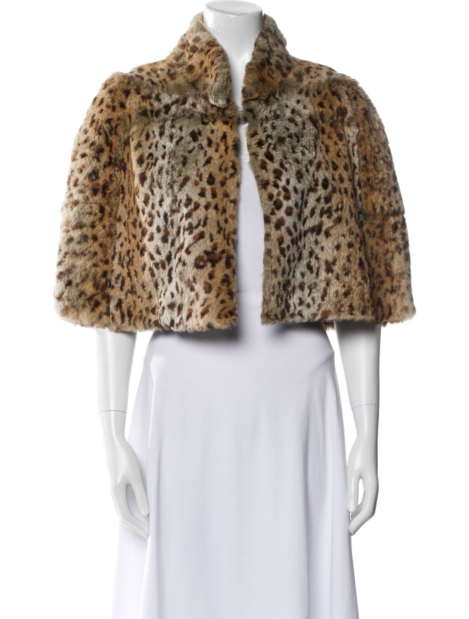 Calypso St. Barth Fur Animal Print Fur Jacket