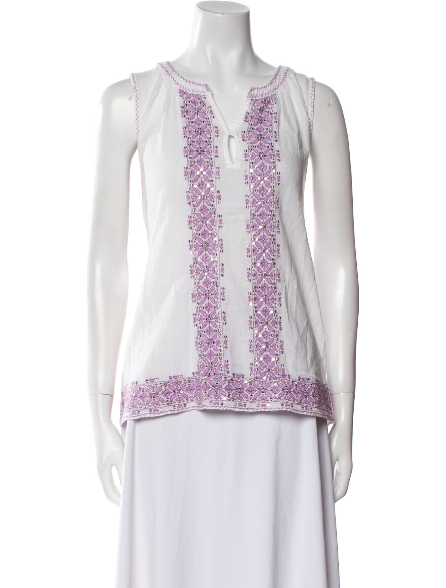 Calypso St. Barth V-Neck Sleeveless Tunic