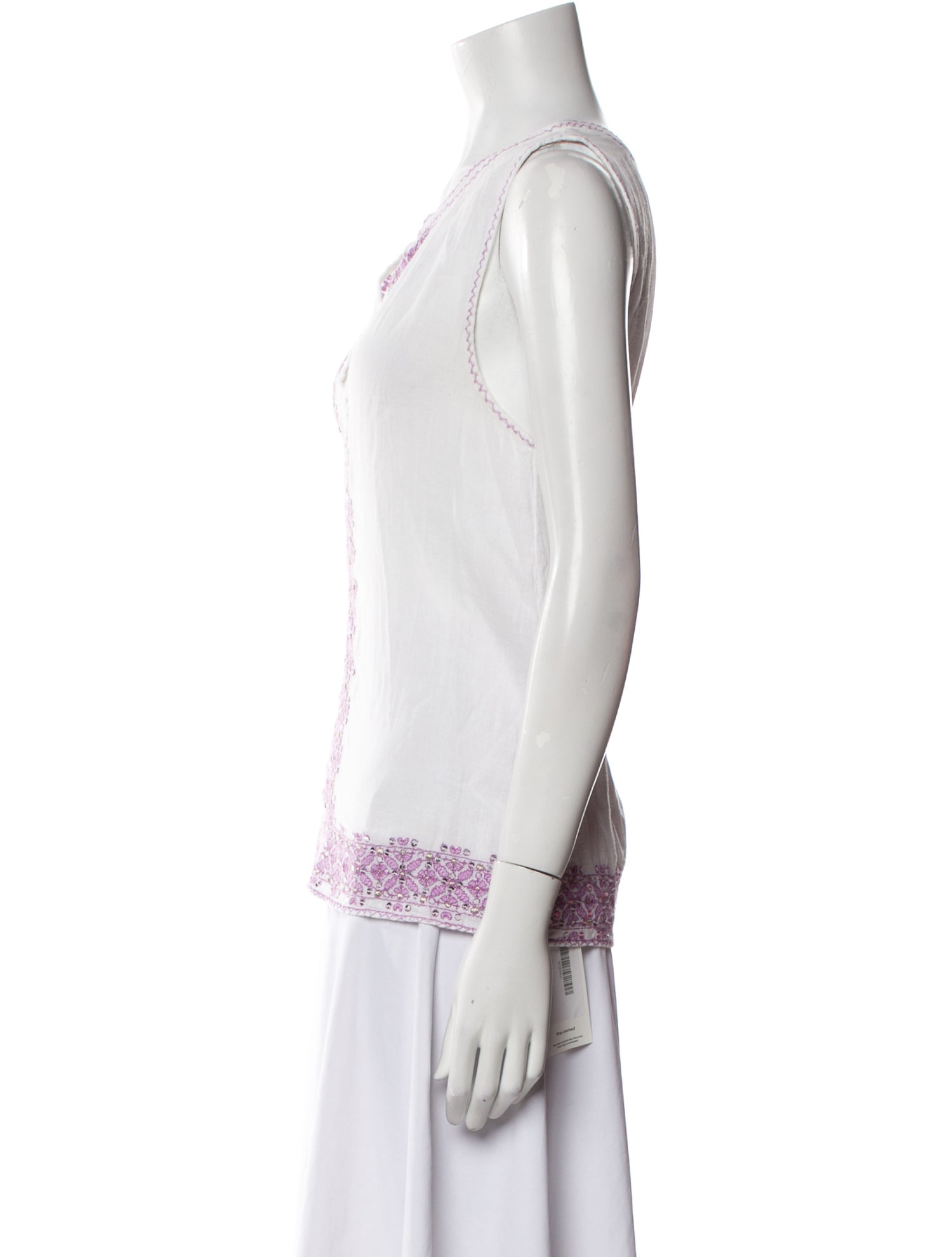 Calypso St. Barth V-Neck Sleeveless Tunic