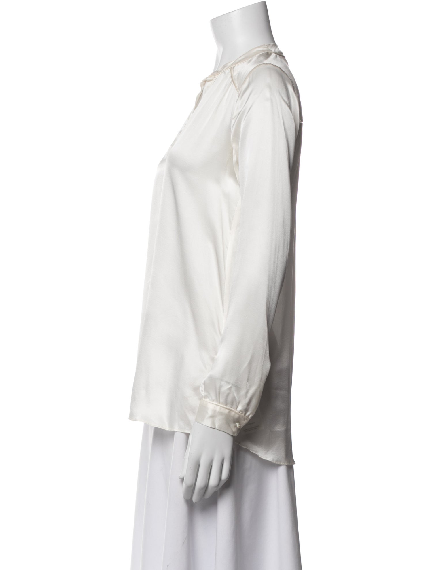 Calypso St. Barth Silk V-Neck Blouse