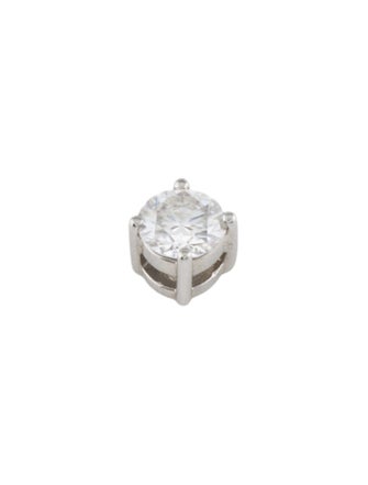Charles And Colvard Platinum & Synthetic Moissanite Pendant