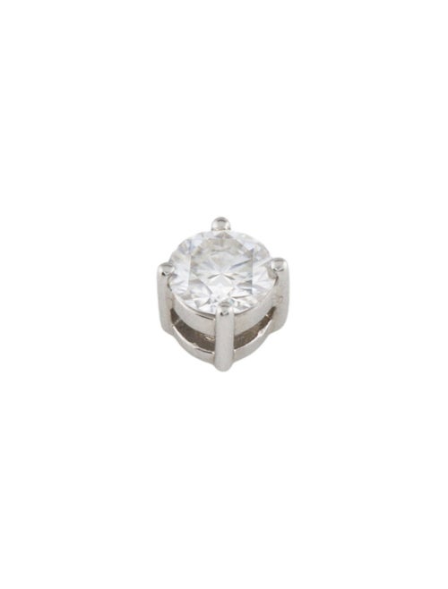Charles And Colvard Platinum & Synthetic Moissanite Pendant
