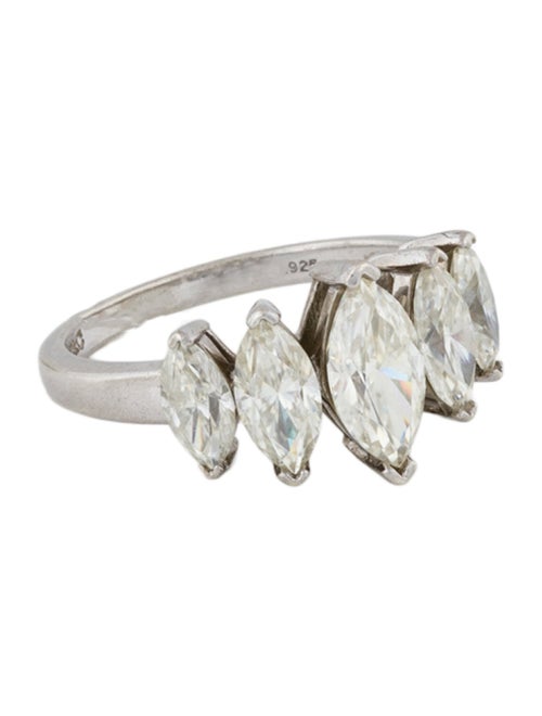 Charles And Colvard Synthetic Moissanite Cocktail Ring