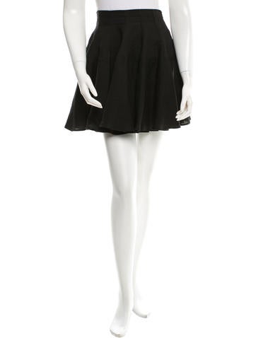 Creatures of Comfort Linen Pleat-Accented Skirt