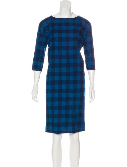 Creatures of Comfort Oversized Gingham Dress Blue