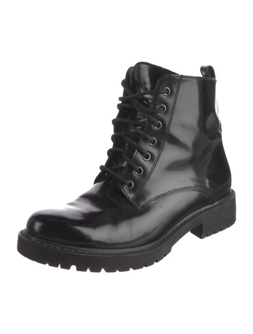 Creatures of Comfort Patent Leather Combat Boots