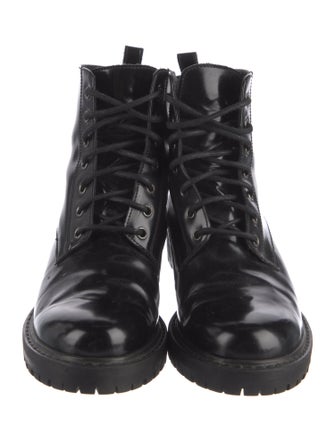 Creatures of Comfort Patent Leather Combat Boots