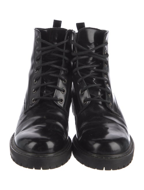 Creatures of Comfort Patent Leather Combat Boots