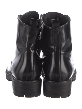 Creatures of Comfort Patent Leather Combat Boots