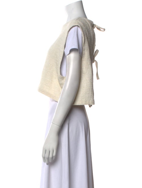 Creatures of Comfort Bateau Neckline Short Sleeve Crop Top