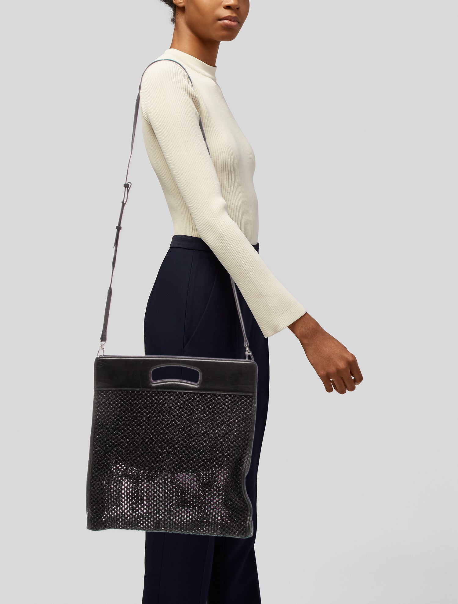 Creatures of Comfort Raffia Top Handle Bag