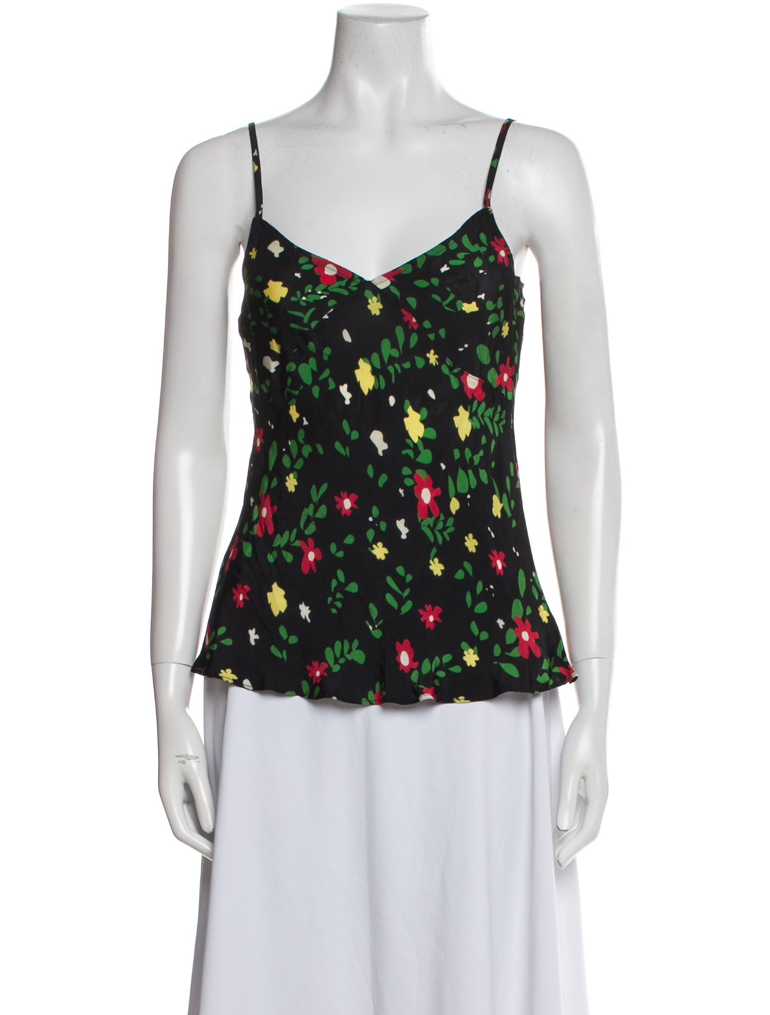 Creatures of Comfort Floral Print V-Neck Top