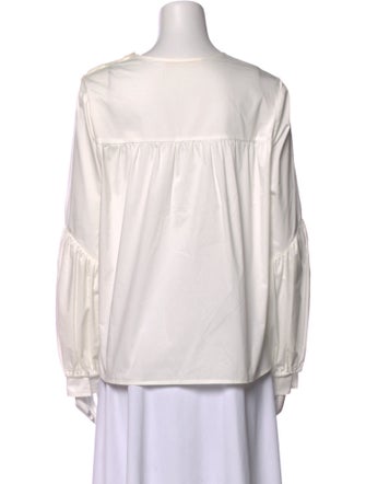 Creatures of Comfort Crew Neck Long Sleeve Blouse