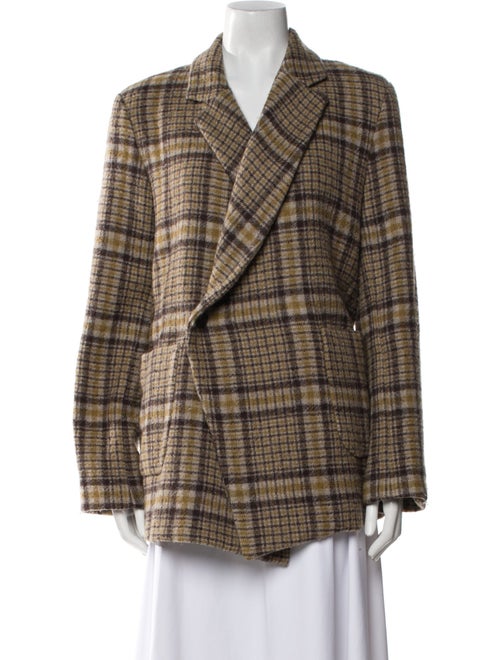 Creatures of Comfort Plaid Print Peacoat