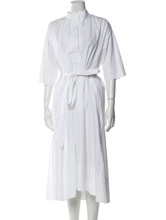 Creatures of Comfort Mock Neck Midi Length Dress