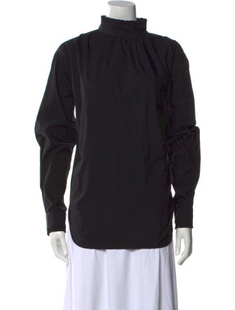 Creatures of Comfort Mock Neck Long Sleeve Sweatshirt