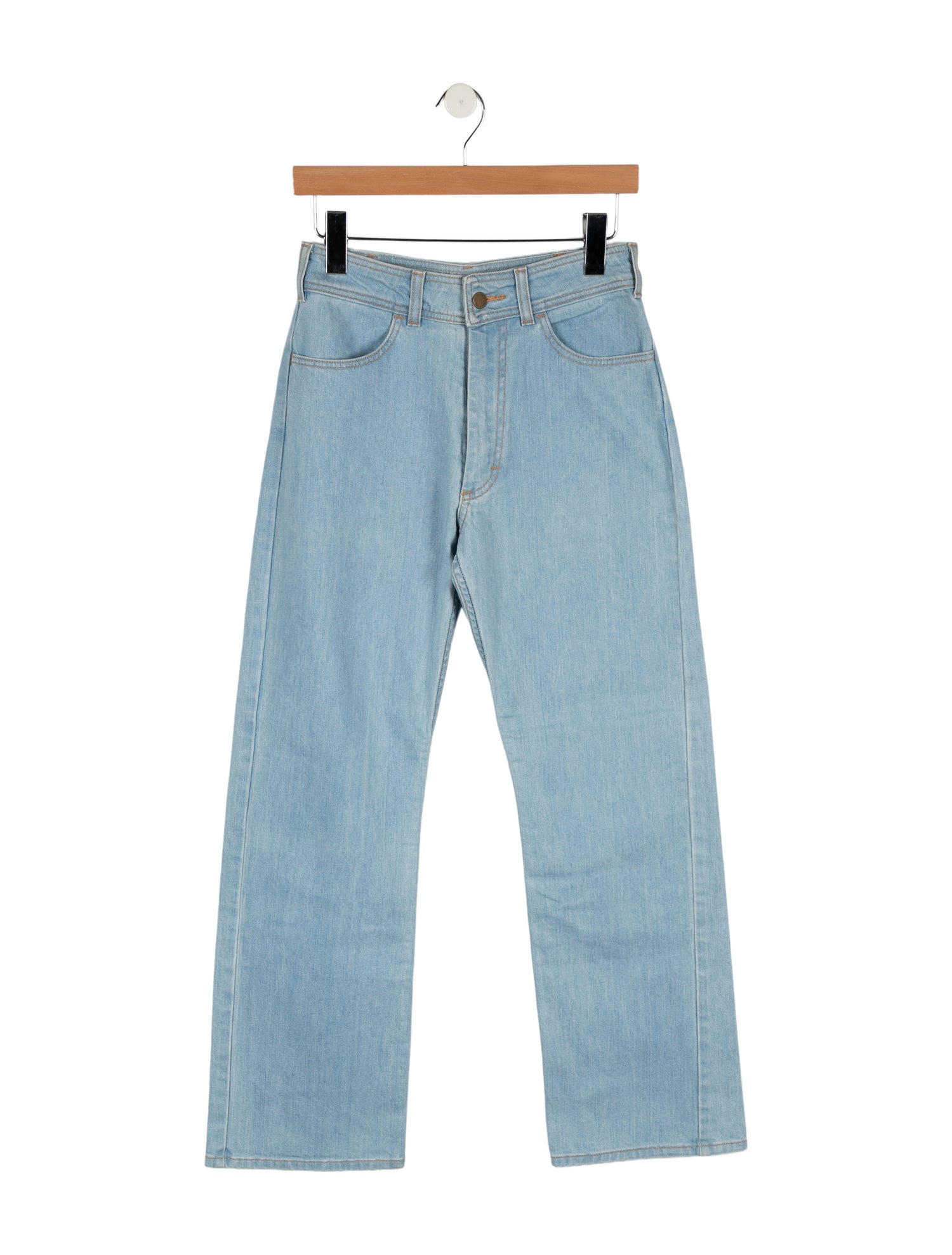 Creatures of Comfort Mid-Rise Wide Leg Jeans